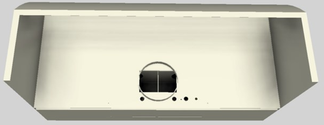 Vent-A-Hood® 48" Biscuit Wall Mounted Range Hood-2