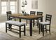 Crown Mark Bardstown Wheat Charcoal Counter Table-1