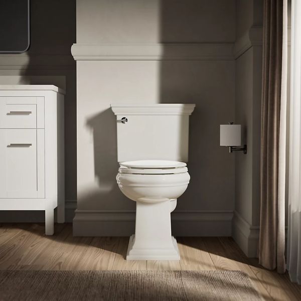 KOHLER® Stonewood® Biscuit Round-Front Toilet Seat-3