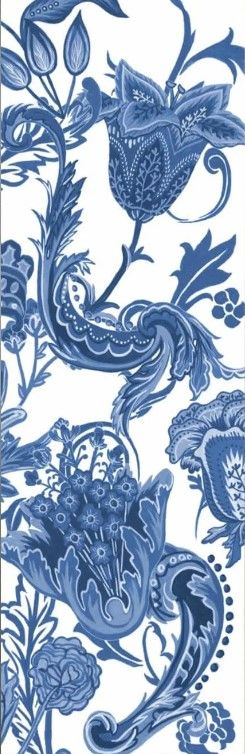 Classy Art Indigo Chintz VI by Melissa Wang Wall Art-2
