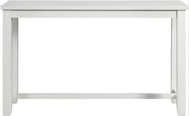 Elements International Stone White Occasional Bar Table Set-2