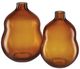 Currey & Company Amber & Gold Peking Amber Medium Double Gourd Vase-3