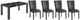 Global Furniture USA 5-Piece Black/Blanche Charcoal Dining Set-0