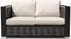 Enclover Chestnut Lux Birds Eye/Black Loveseat-0