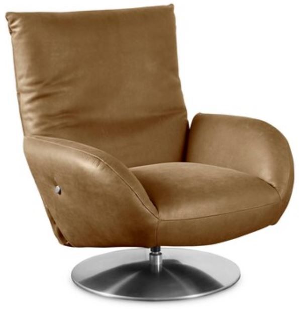 Bassett® Furniture Ranlo Tan Swivel Arm Chair-0
