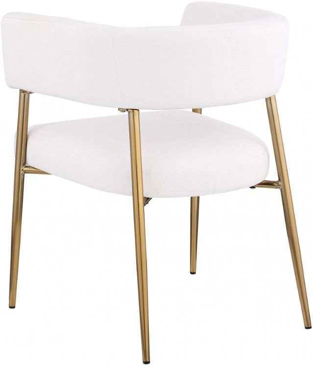 Meridian Furniture Creston Cream/Gold Dining Chair-3