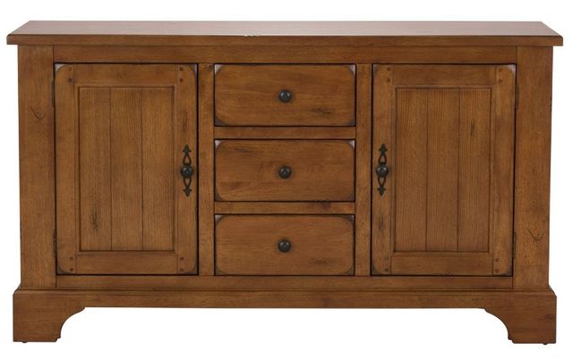 Liberty Furniture Treasures Rustic Oak Buffet-2