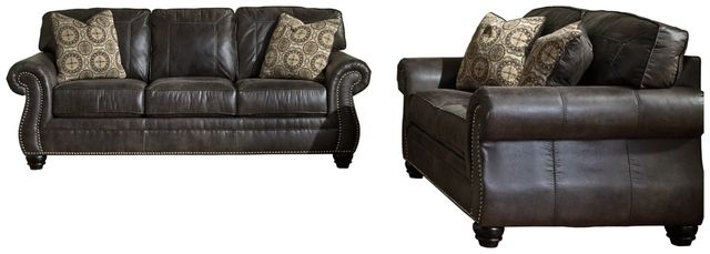Benchcraft® Breville 2-Piece Charcoal Living Room Seating Set-0