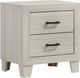 Elements International Makayla Gray Nightstand-0
