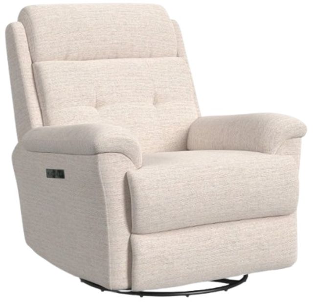 Flexsteel® Customizable Sophisticated Power Swivel Gliding Recliner with Power Headrest and Lumbar-0