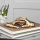 Uttermost® Hold My Hand Antiqued Gold Sculpture-1