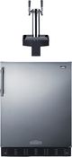 Summit® 5.8 Cu. Ft. Stainless Steel Built-In Floating Tap Cold Brew Kegerator-0