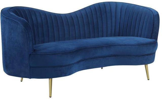 Coaster® Sophia 2-Piece Blue Living Room Set-3