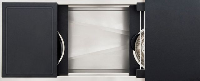 The Galley® Graphite Wood Composite Ideal Workstation 4S with Five Tool Culinary Kit-0