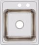 Elkay Lustertone® Classic Lustrous Satin 17" x 20" x 10-1/8" MR2-Hole Single Bowl Drop-In Sink-1