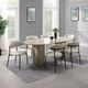 ACME Furniture Jirina Travertine Pattern Dining Table-5