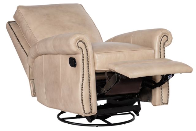Bradington-Young Customizable Reddish Swivel Glider Manual Recliner-2