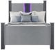 Global Furniture USA Logan 4-Piece Silver Full Bedroom Set-2