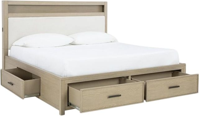 Signature Design by Ashley® Calmoro Gray California King Storage Bookcase Bed-3