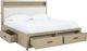 Signature Design by Ashley® Calmoro Gray California King Storage Bookcase Bed-3