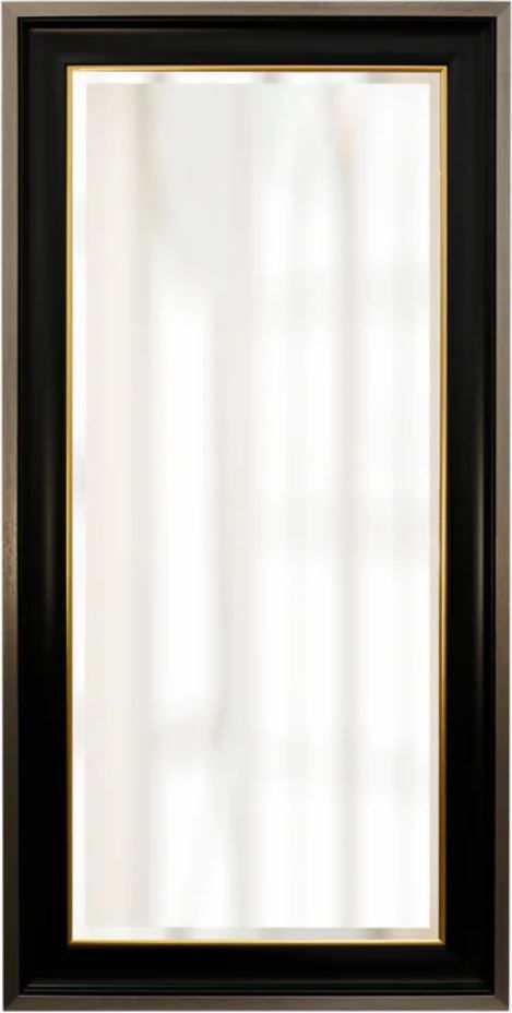 Stylecraft Black/Chrome/Silver Wall Mirror-0