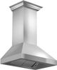 ZLINE 48" Stainless Steel Professional Convertible Vent Wall Mount Range Hood with Crown Molding-4