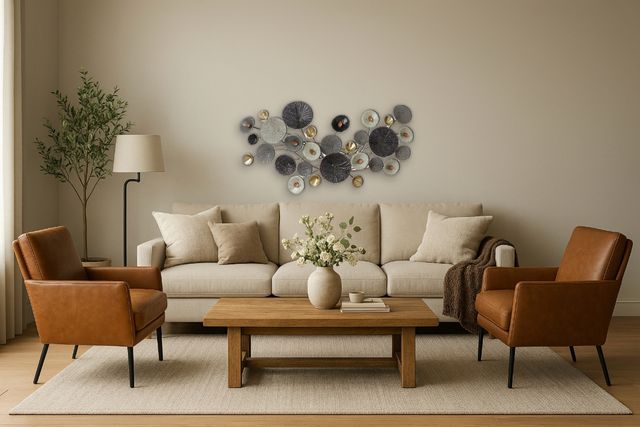 Classy Living Modern Circles Wall Decor-1