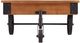 Mazin Furniture Factory Brown Cocktail Table with Black Metal Wheels -4
