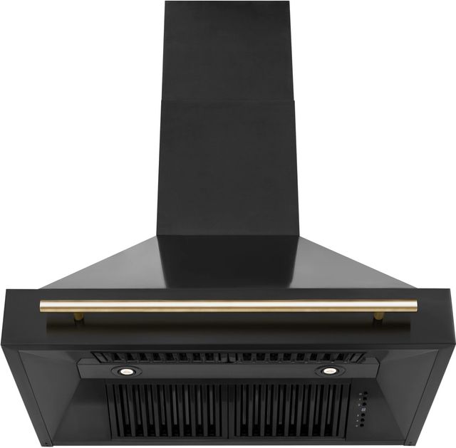 ZLINE Autograph Edition 36" Black Stainless Steel Wall Mounted Range Hood-3