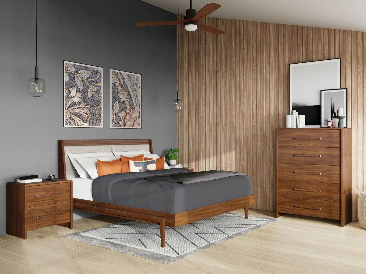 Riverside Furniture Elsie Upholstered Platform Bed - Thumbnail 5