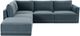 TOV Furniture Willow 5-Piece Blue Left-Arm Facing Sectional-3