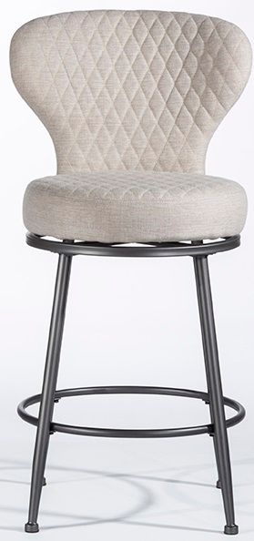 HH2 Home Melange Ivory Upholstered Counter Stool-1