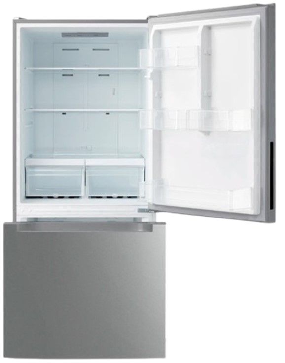 Element® 30 in. 18.7 Cu. Ft. Stainless Steel Bottom Freezer Refrigerator -1