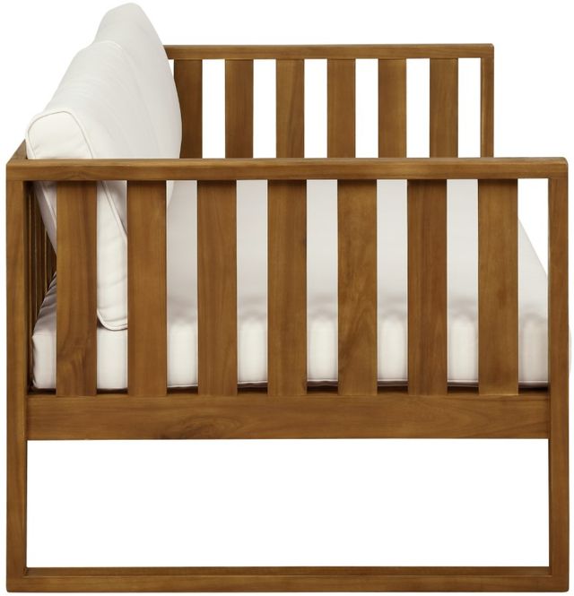 Linon Daylen Brown/Natural Fabric/Wood Outdoor Daybed -3
