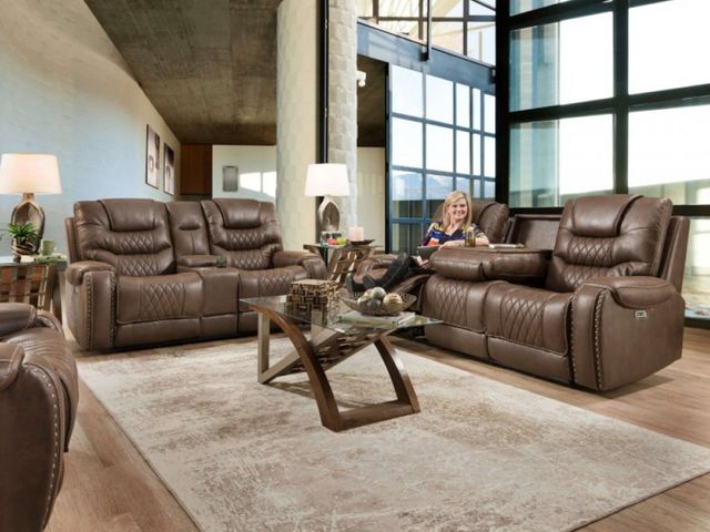 Gazelle Leather Power Headrest Sofa and Loveseat, Recliner Free!-0