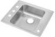 Elkay Lustertone® Classic Lustrous Satin Stainless Steel 25" x 22" x 4" Single Bowl Drop-in Classroom ADA Sink-0