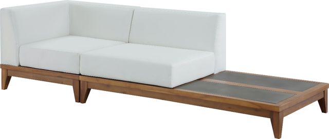 Meridian Furniture Rio Off-White Fabric/Wooden Outdoor Patio Modular Sofa-0