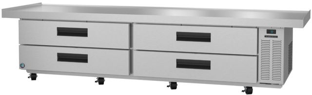 Hoshizaki 110.5" 24.75 Cu. Ft. Stainless Steel Two Section Chef Base Prep Table Refrigerator-0