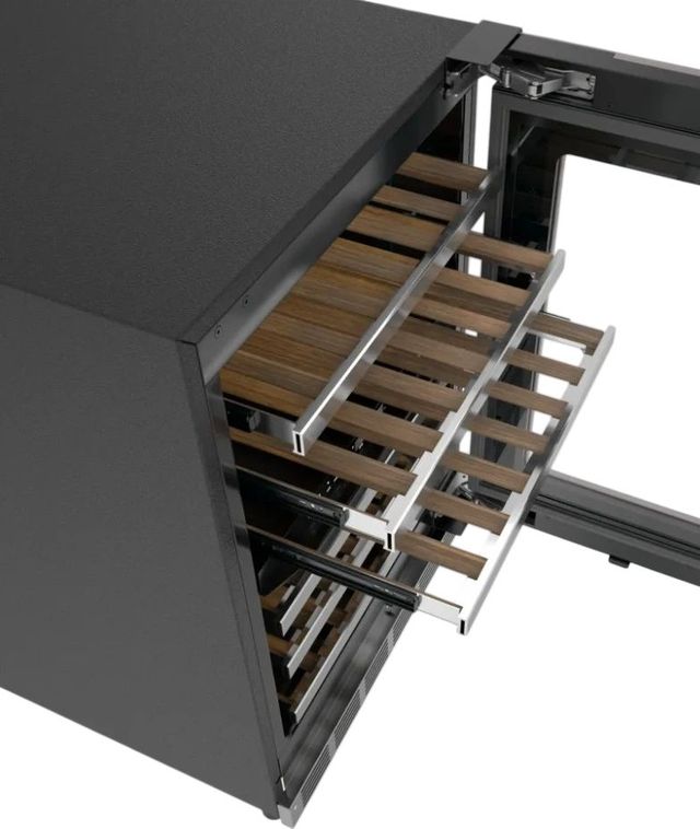 Thermador® Freedom® 24" Panel Ready Right Hinge Under the Counter Wine Cooler with Glass Door-3