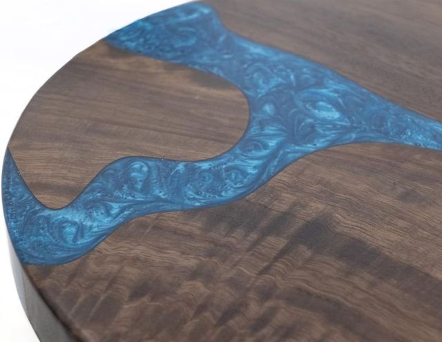 International Furniture Direct Zaphiro Brown Chairside Table-4