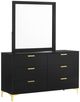 Coaster® Kendall Black Dresser with Mirror Set-0