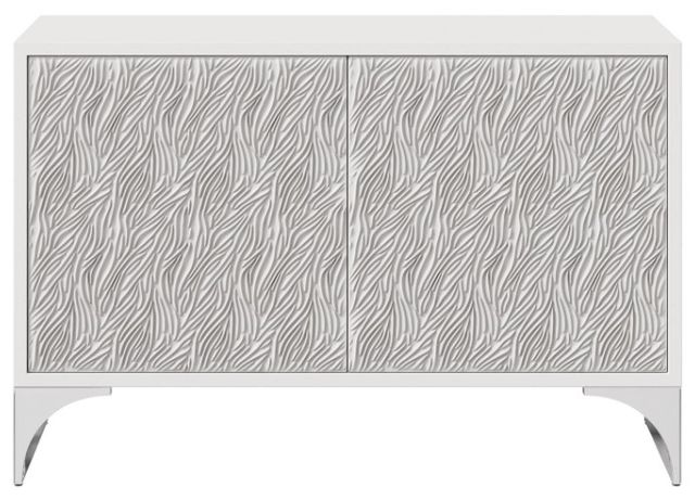 Bernhardt Stratum Fossil White Door Chest-1