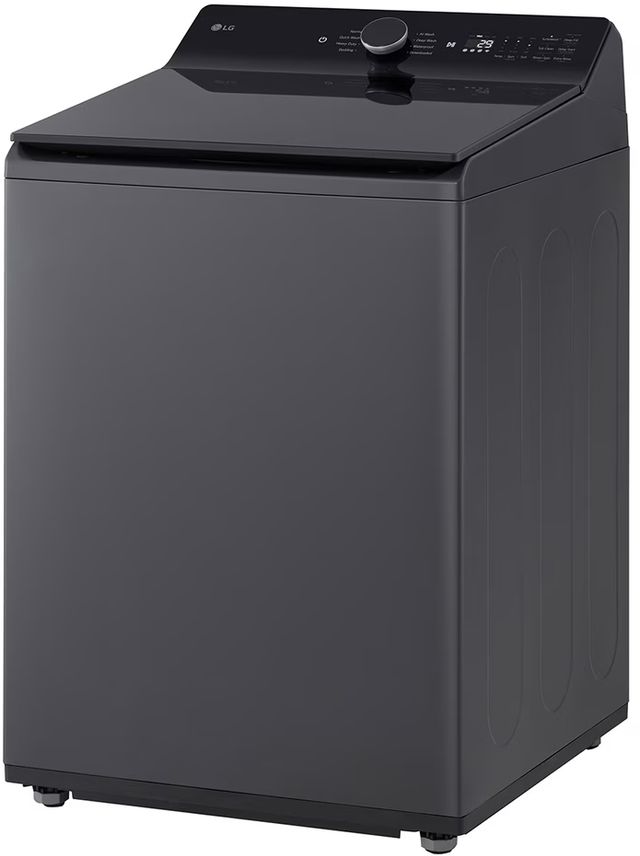 LG Matte Black Top Load Washer & Electric Dryer Laundry Pair-3