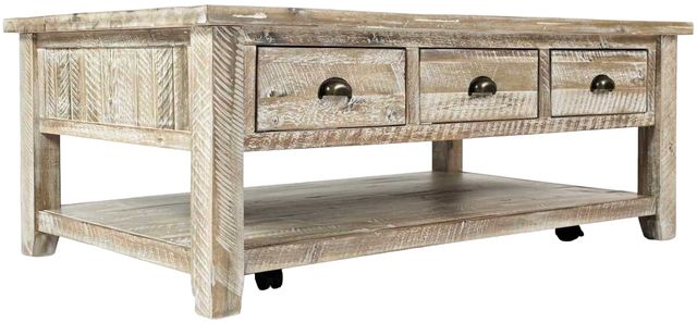 Jofran Inc. Artisan's Craft Washed Gray Coffee Table-0