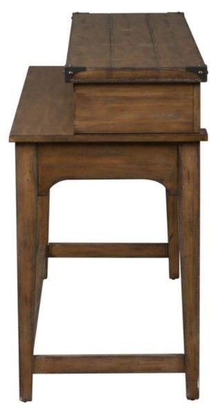 Liberty Furniture Aspen Skies 4-Piece Saddle/Weathered Brown Console Set-3