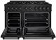 ZLINE 48" Black Stainless Steel Pro Style Gas Range-1