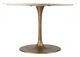 Zuo® Modern Ithaca White Dining Table with Gold Base-1