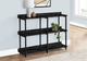 Monarch Specialties Inc. 48"L Black Marble Look Console Table-2