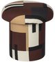 TOV Furniture Lucy Mud Brown Accent Stool-1
