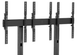 Chief® FUSION™ Black 3 x 1 Portrait Micro-Adjustable Large Freestanding Video Wall Cart-1